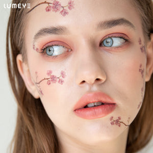 Best COLORED CONTACTS - LUMEYE Dawn Blue Colored Contact Lenses - LUMEYE