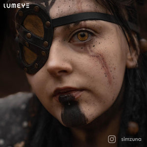 Best COLORED CONTACTS - LUMEYE Demon Brown Colored Contact Lenses - LUMEYE