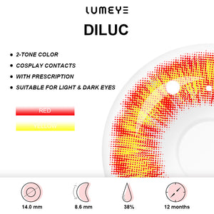 Best COLORED CONTACTS - Genshin Impact - LUMEYE Diluc Colored Contact Lenses - LUMEYE