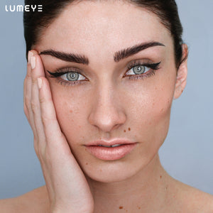Best COLORED CONTACTS - LUMEYE Dot Gray Colored Contact Lenses - LUMEYE