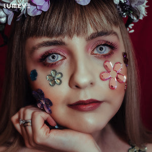 Best COLORED CONTACTS - LUMEYE Dreaminess Blue Colored Contact Lenses - LUMEYE