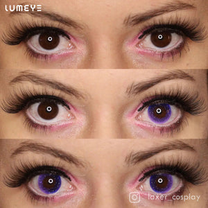 Best COLORED CONTACTS - LUMEYE Dreamy Galaxy Purple Colored Contact Lenses - LUMEYE