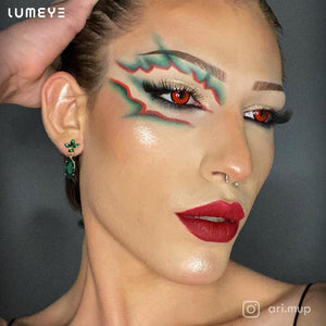 Best COLORED CONTACTS - LUMEYE Edged Zombie Curse Red Colored Contact Lenses - LUMEYE