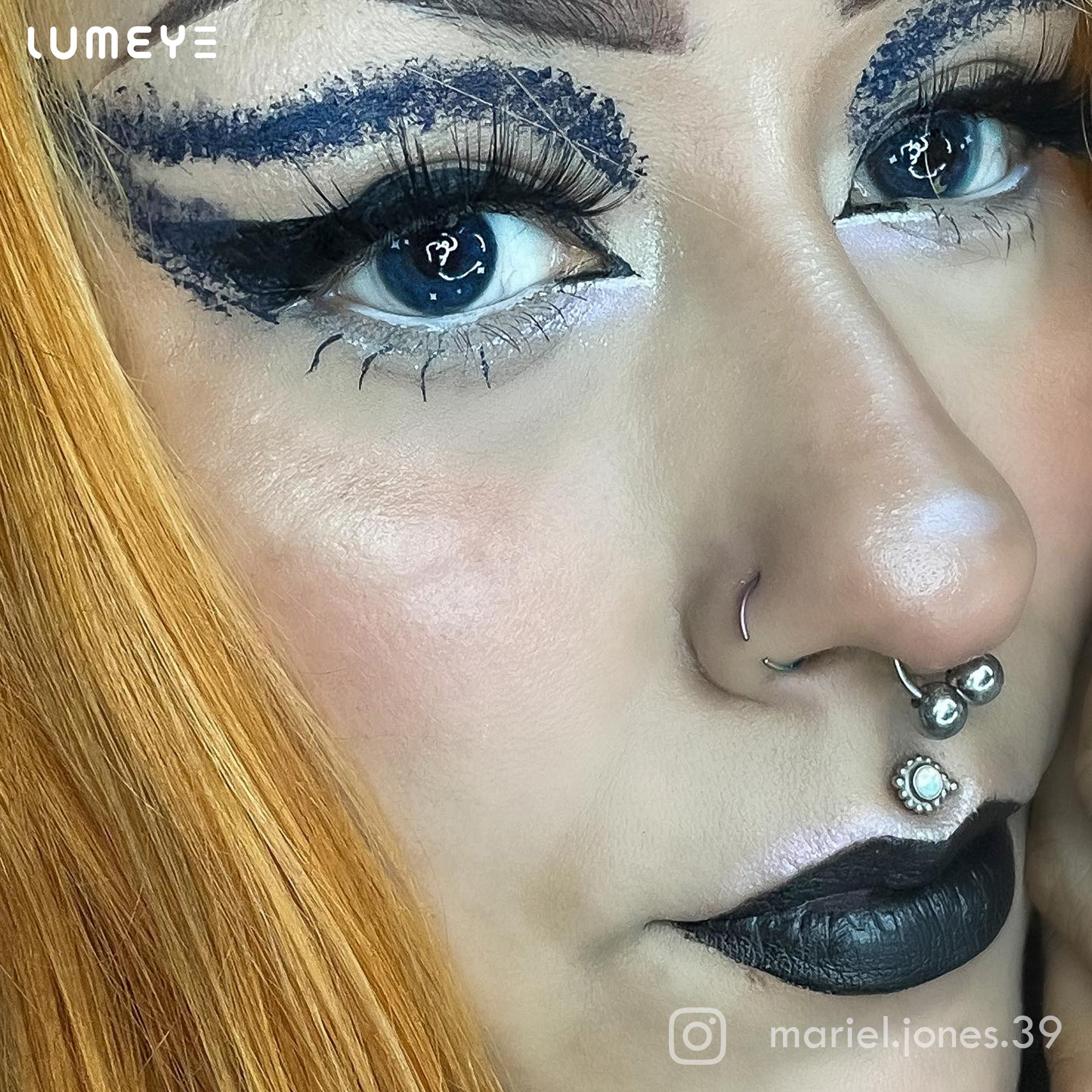 Best COLORED CONTACTS - LUMEYE Fairy Night Blue Colored Contact Lenses - LUMEYE