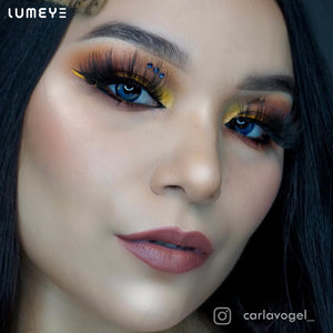 Best COLORED CONTACTS - LUMEYE Fairy Swamp Blue Colored Contact Lenses - LUMEYE