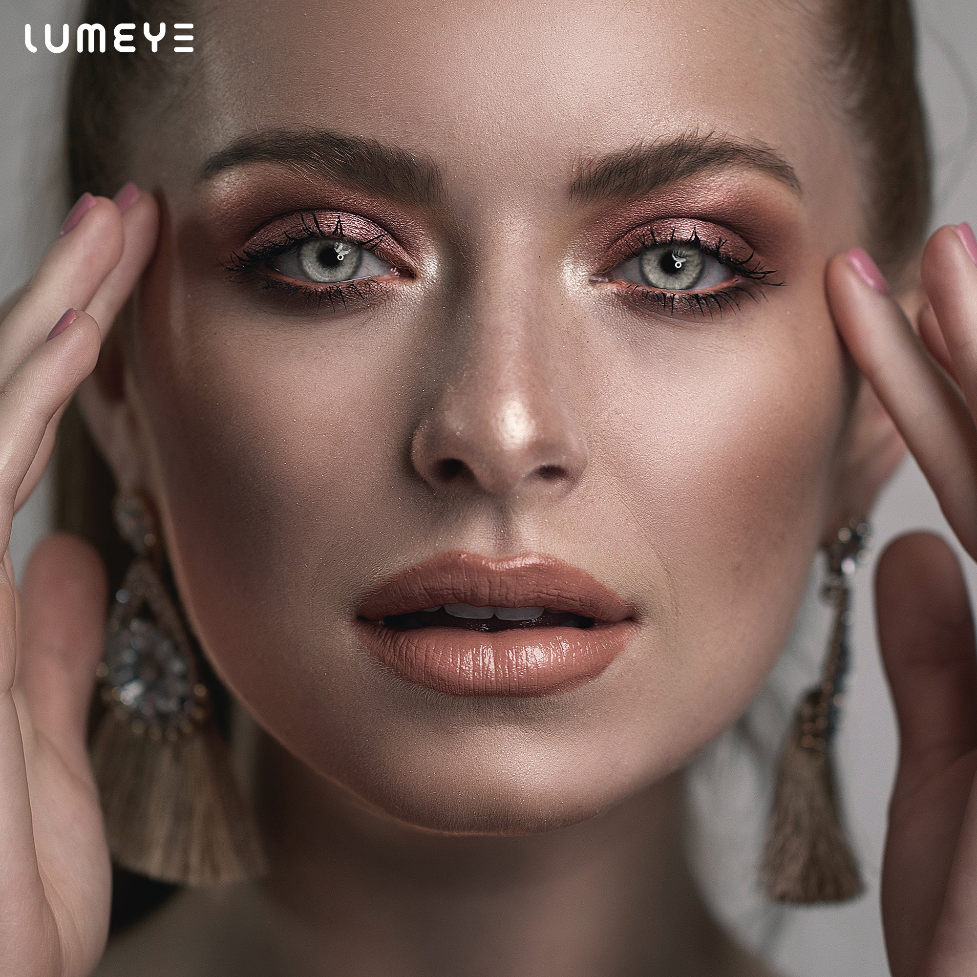 Best COLORED CONTACTS - LUMEYE Glowing Sunset Gray Colored Contact Lenses - LUMEYE