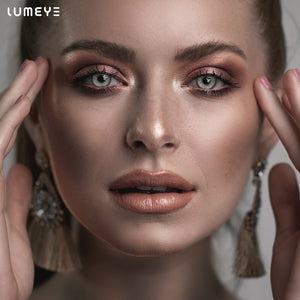 Best COLORED CONTACTS - LUMEYE Glowing Sunset Gray Colored Contact Lenses - LUMEYE