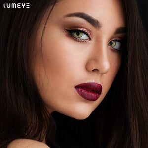 Best COLORED CONTACTS - LUMEYE Glowing Sunset Green Colored Contact Lenses - LUMEYE