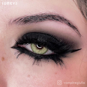 Best COLORED CONTACTS - LUMEYE Glowing Sunset Green Colored Contact Lenses - LUMEYE