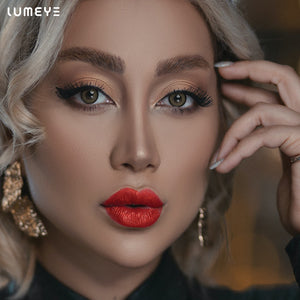 Best COLORED CONTACTS - LUMEYE Gold Foil Black Colored Contact Lenses - LUMEYE