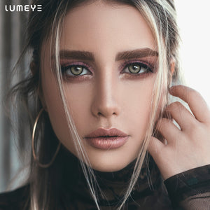 Best COLORED CONTACTS - LUMEYE Gold Foil Gray Colored Contact Lenses - LUMEYE