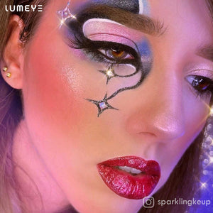 Best COLORED CONTACTS - LUMEYE Gradient Star Gray Colored Contact Lenses - LUMEYE