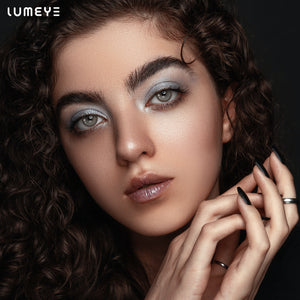 Best COLORED CONTACTS - LUMEYE Highlight Brown Colored Contact Lenses - LUMEYE