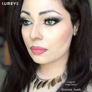 Best COLORED CONTACTS - LUMEYE Kitten Green Colored Contact Lenses - LUMEYE