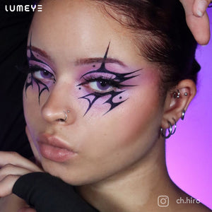 Best COLORED CONTACTS - LUMEYE Lilac Purple Colored Contact Lenses - LUMEYE