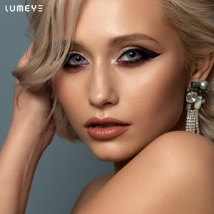 Best COLORED CONTACTS - LUMEYE Macaron Purple Colored Contact Lenses - LUMEYE