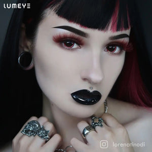 Best COLORED CONTACTS - LUMEYE Magic Red Colored Contact Lenses - LUMEYE