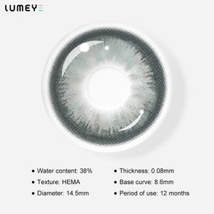 Best COLORED CONTACTS - LUMEYE Nude Gray Colored Contact Lenses - LUMEYE