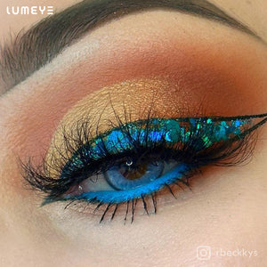 Best COLORED CONTACTS - LUMEYE Planet Blue Colored Contact Lenses - LUMEYE