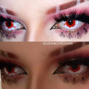 Best COLORED CONTACTS - LUMEYE Reddish Dream White Colored Contact Lenses - LUMEYE
