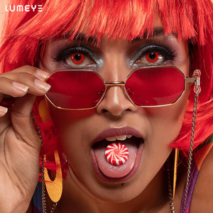 Best COLORED CONTACTS - LUMEYE Scarlet Witch Red Colored Contact Lenses - LUMEYE