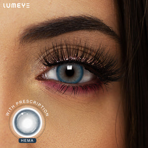 Best COLORED CONTACTS - LUMEYE Silk Blue Colored Contact Lenses - LUMEYE