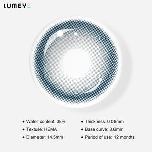 Best COLORED CONTACTS - LUMEYE Silk Blue Colored Contact Lenses - LUMEYE