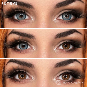 Best COLORED CONTACTS - LUMEYE Silver Beach Blue Colored Contact Lenses - LUMEYE