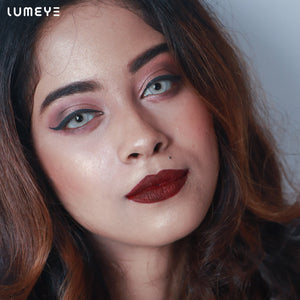 Best COLORED CONTACTS - LUMEYE Smurf Latte Blue Colored Contact Lenses - LUMEYE