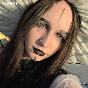 Best COLORED CONTACTS - LUMEYE Tornado Black Colored Contact Lenses - LUMEYE