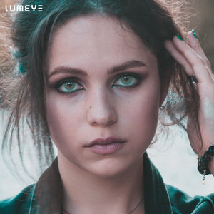Best COLORED CONTACTS - LUMEYE Uranus Green Colored Contact Lenses - LUMEYE