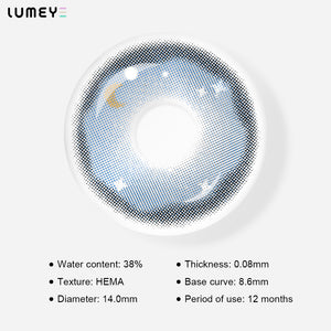 Best COLORED CONTACTS - LUMEYE Fairy Night Blue Colored Contact Lenses - LUMEYE