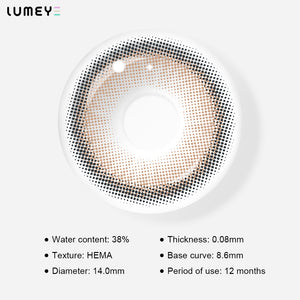 Best COLORED CONTACTS - LUMEYE Salvia Brown Colored Contact Lenses - LUMEYE