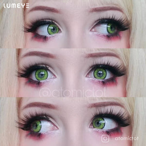 Best COLORED CONTACTS - LUMEYE Miku Green Colored Contact Lenses - LUMEYE