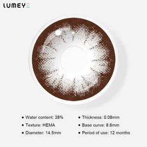 Best COLORED CONTACTS - LUMEYE Dahlia Brown Colored Contact Lenses - LUMEYE