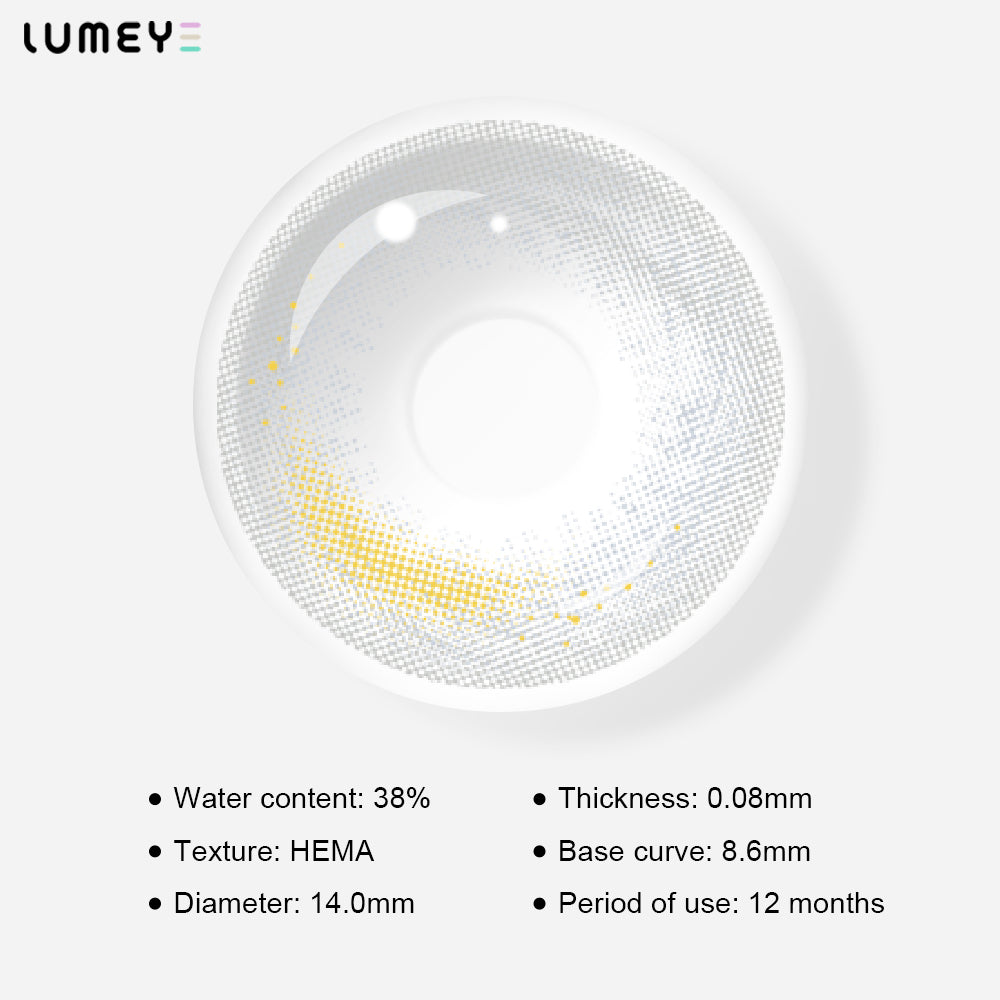 Best COLORED CONTACTS - LUMEYE Mermaid Tears Gray Colored Contact Lenses - LUMEYE