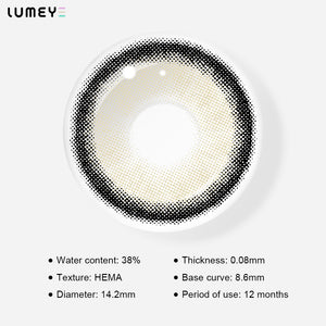 Best COLORED CONTACTS - LUMEYE Almonds Butter Brown Colored Contact Lenses - LUMEYE