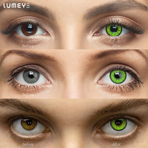 Best COLORED CONTACTS - LUMEYE Miku Green Colored Contact Lenses - LUMEYE