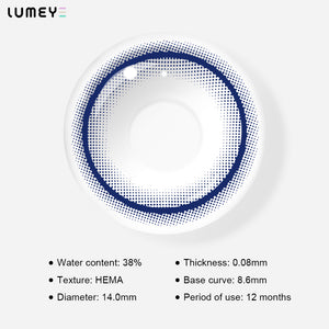 Best COLORED CONTACTS - LUMEYE Cuttlefish Blue Colored Contact Lenses - LUMEYE