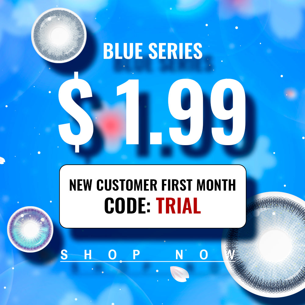 Best COLORED CONTACTS - LUMEYE Blue Series Colored Contact Lenses - LUMEYE