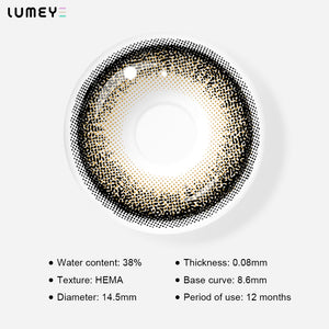 Best COLORED CONTACTS - LUMEYE Winnie Brown Colored Contact Lenses - LUMEYE