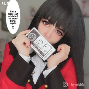 Best COLORED CONTACTS - LUMEYE Candy Wine Red Colored Contact Lenses - LUMEYE