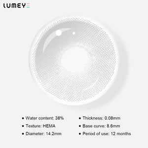 Best COLORED CONTACTS - LUMEYE Polar Lights Gray Colored Contact Lenses - LUMEYE