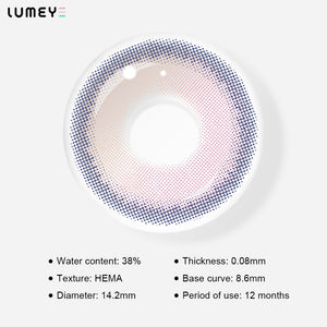 Best COLORED CONTACTS - LUMEYE Juicy Peachy Pink Colored Contact Lenses - LUMEYE