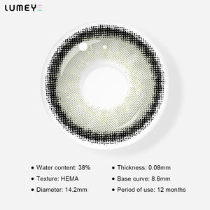 Best COLORED CONTACTS - LUMEYE Coconut Gray Colored Contact Lenses - LUMEYE