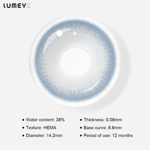Best COLORED CONTACTS - LUMEYE Smurf Latte Blue Colored Contact Lenses - LUMEYE