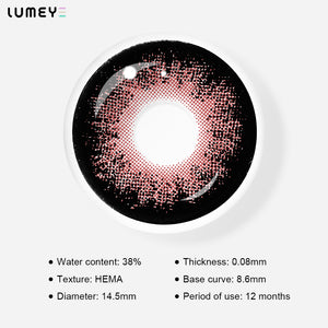 Best COLORED CONTACTS - LUMEYE Dangerous Black Colored Contact Lenses - LUMEYE