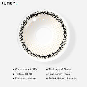 Best COLORED CONTACTS - LUMEYE Lunar Surface Brown Colored Contact Lenses - LUMEYE