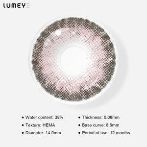 Best COLORED CONTACTS - LUMEYE Summer Pink Colored Contact Lenses - LUMEYE