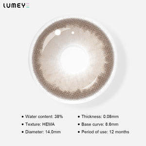 Best COLORED CONTACTS - LUMEYE Milk Chocolate Brown Colored Contact Lenses - LUMEYE